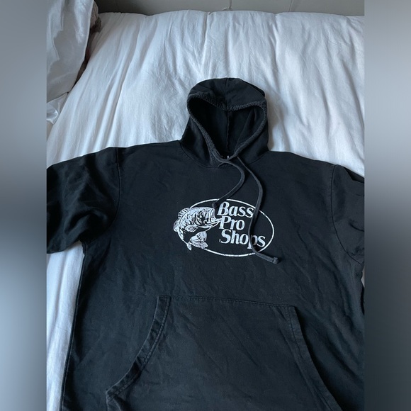 Black bass pro shops hoodie size large - Picture 2 of 5